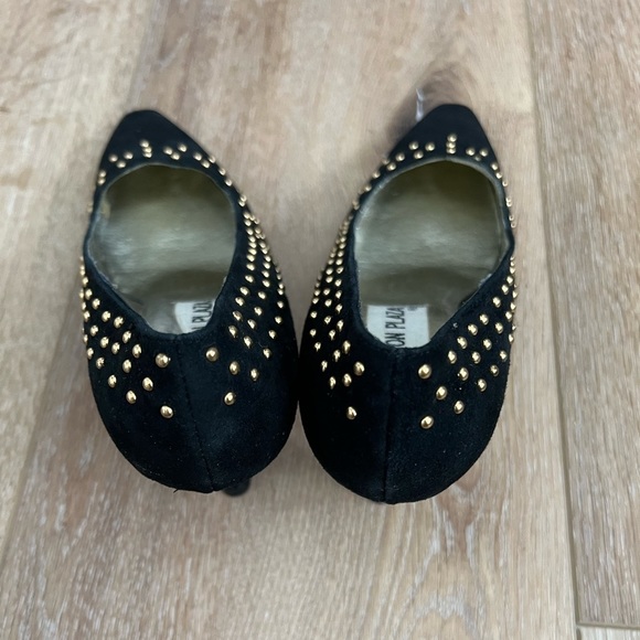 VINTAGE Sutton Plaza Black Suede Heels Size 7.5 - Picture 6 of 8